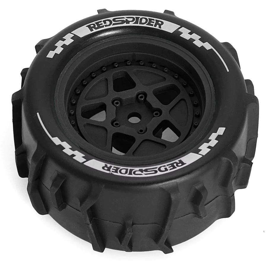 RED SPIDER Schnee- und Sandschlamm-Offroad-Reifen, Rad, 1:18, Schwarz - Bild 4