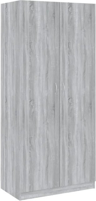 vidaXL Kleiderschrank Sonoma Grau aus Holzwerkstoff B/T/H: 90 x 52 x 200 cm - Bild 1