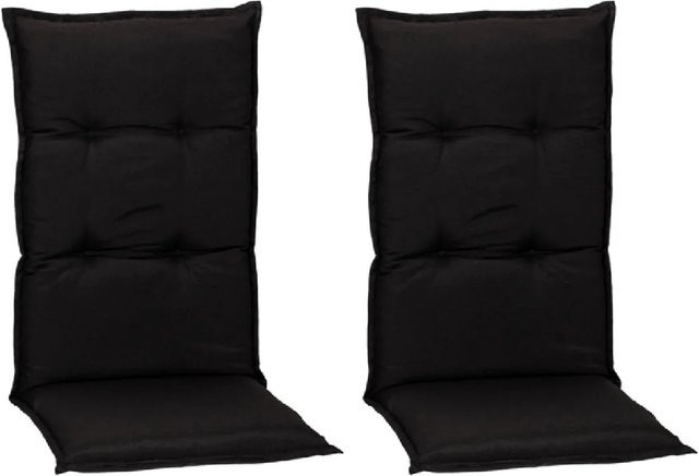 Beo Sitzauflage Hochlehner Turin 2er-Set Anthrazit Grau B/T/H: 118 x 46 x 8 cm - Bild 1