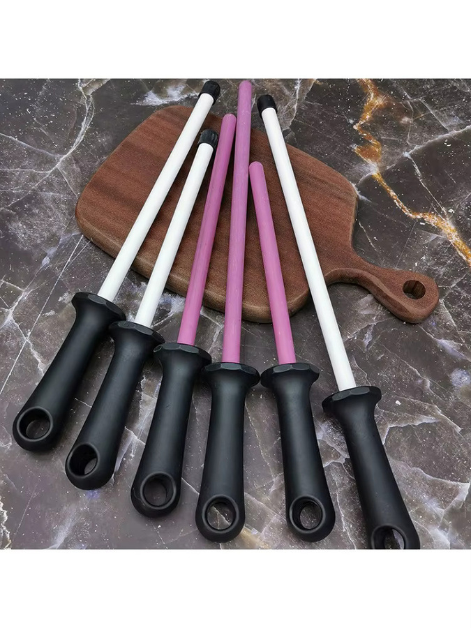 RSCHEF Keramik Messer Schleifstab zum Schärfen von Küchenmessern, rund, Multicolor - Bild 4