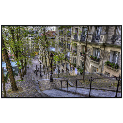 papermoon Infrarotheizung EcoHeat Montmartre in Paris mit Matt-Effekt in Bunt, App-Steuerung und Überhitzungsschutz - Bild 2