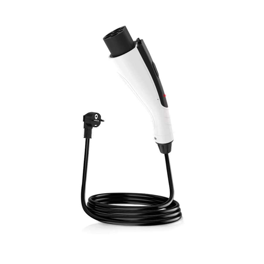 ROMADA Tragbares EV Ladegerät 3,5 kW 16A mit 3m und 20m Kabel GBT20234 EVSE EU Stecker Wallbox Adapter in Weiß für Elektrofahrzeuge - Bild 7