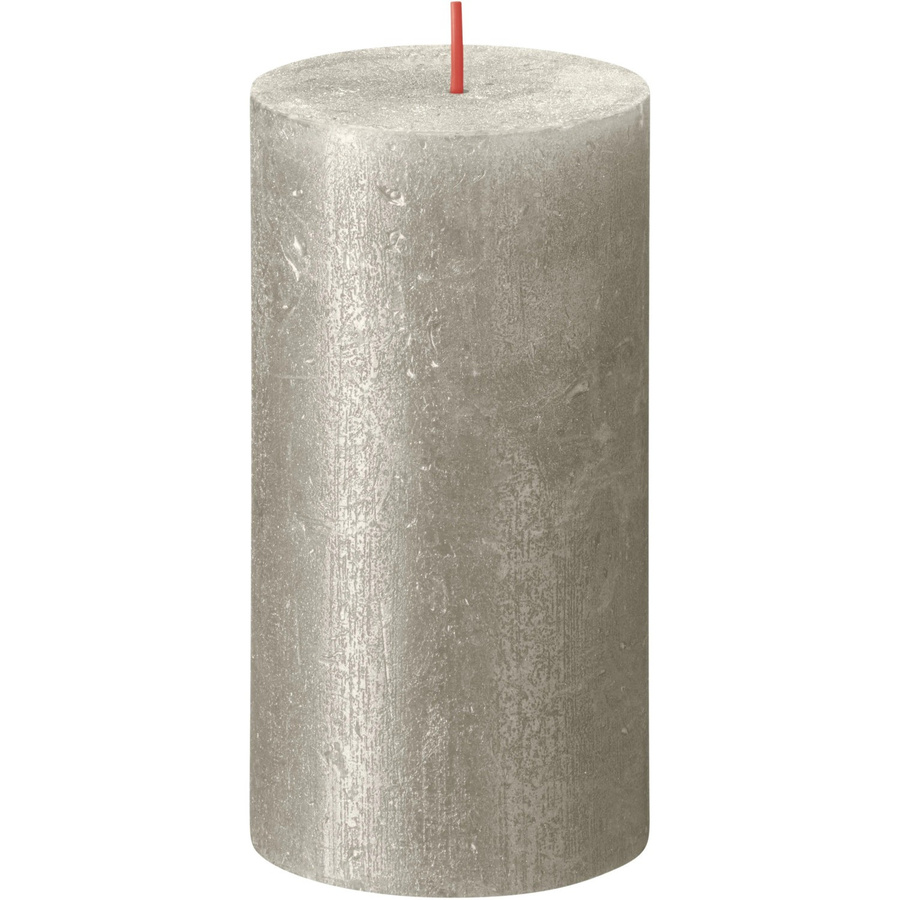Bolsius Rustik-Kerze Shimmer in Champagner mit Durchmesser: 6,8 cm und Höhe: 13 cm - Bild 2