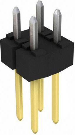 Molex Stiftleiste Standard 2 Reihen in Schwarz und Gold - Bild 1