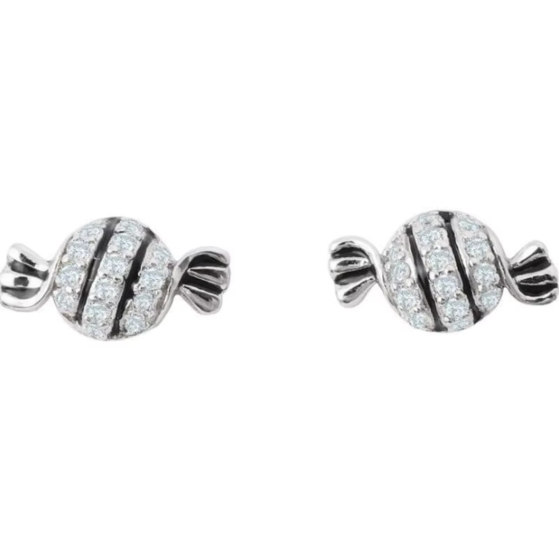 GaGa-Duck Ohrstecker 925 Silber, Diamant, Zirkonia - Bild 5