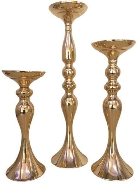 NatureBell Meerjungfrauen-Kerzenhalter aus Metall in Gold, Höhe: 50 cm - Bild 1