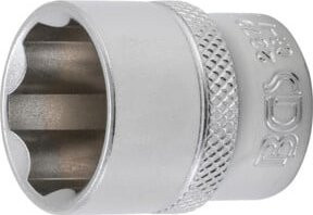BGS Super Lock Steckschlüssel-Einsatz aus Chrom-Vanadium mit 3/8 Zoll Antrieb und 19 mm Schlüsselweite in Silber - Bild 1