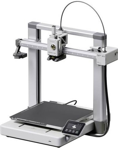 Bambu Lab A1 FDM 3D Drucker in Grau mit beheizbarem Druckbett, integrierter Kamera und LED-Beleuchtung - Bild 1