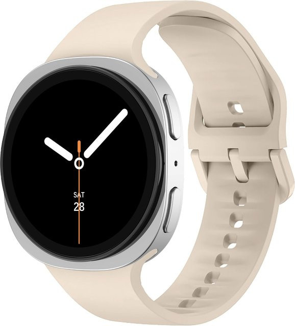 Uhrenarmband Samsung Galaxy Watch 8, Silikon, beige, Unisex - Bild 1