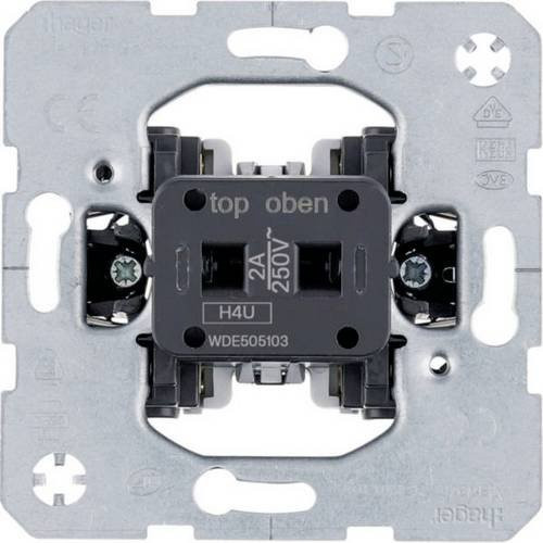 Hager Hotelcard-Schaltaufsatz WDE505103 in Grau - Bild 1