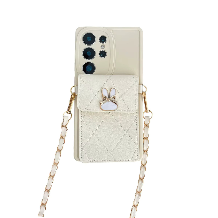 Leder Umhängetasche mit Kartenhalter und Brieftasche als Handyhülle für Samsung Galaxy A07 A17 A56 A26 A16 A36 A55 A54 A53 A52S A35 A34 A15 A06 A05 in Weiß - Bild 5