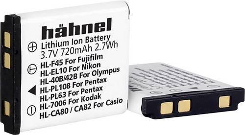 Hähnel Fototechnik HL-F45 Kamera-Akku Ersatz für NP-45, NP-45A, NP-45S mit 720 mAh und 3.7V in Weiß - Bild 1