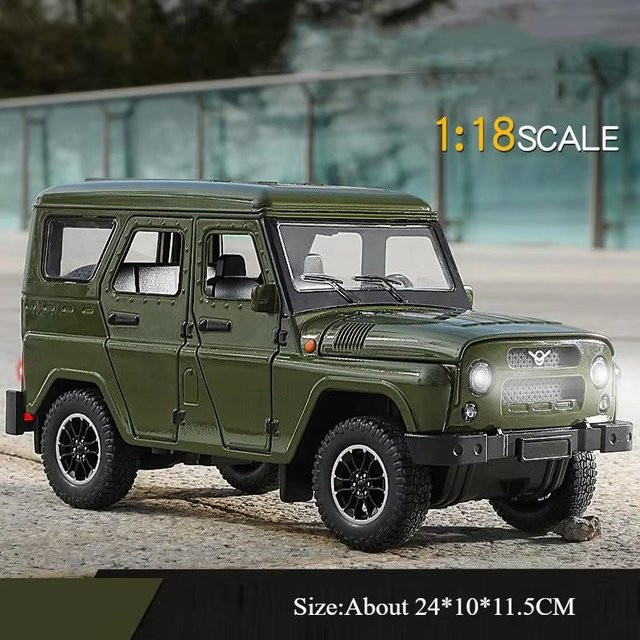 Linyi toy car Uaz Hunter Reisende, Spielzeugautos, 1:18, mit Licht und Sound, ab 14 Jahren - Bild 1