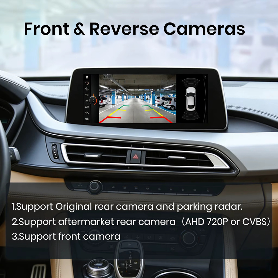 Junsun Wireless CarPlay und Android Auto Interface Modul für BMW i8 I12 NBT EVO System 2014-2018 mit Bluetooth und Mirror Link AirPlay in Schwarz - Bild 4