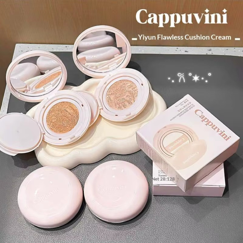 Cappuvini Air Cushion BB Cream Foundation, #02 Pink-toned Fair, Glänzend - Bild 3