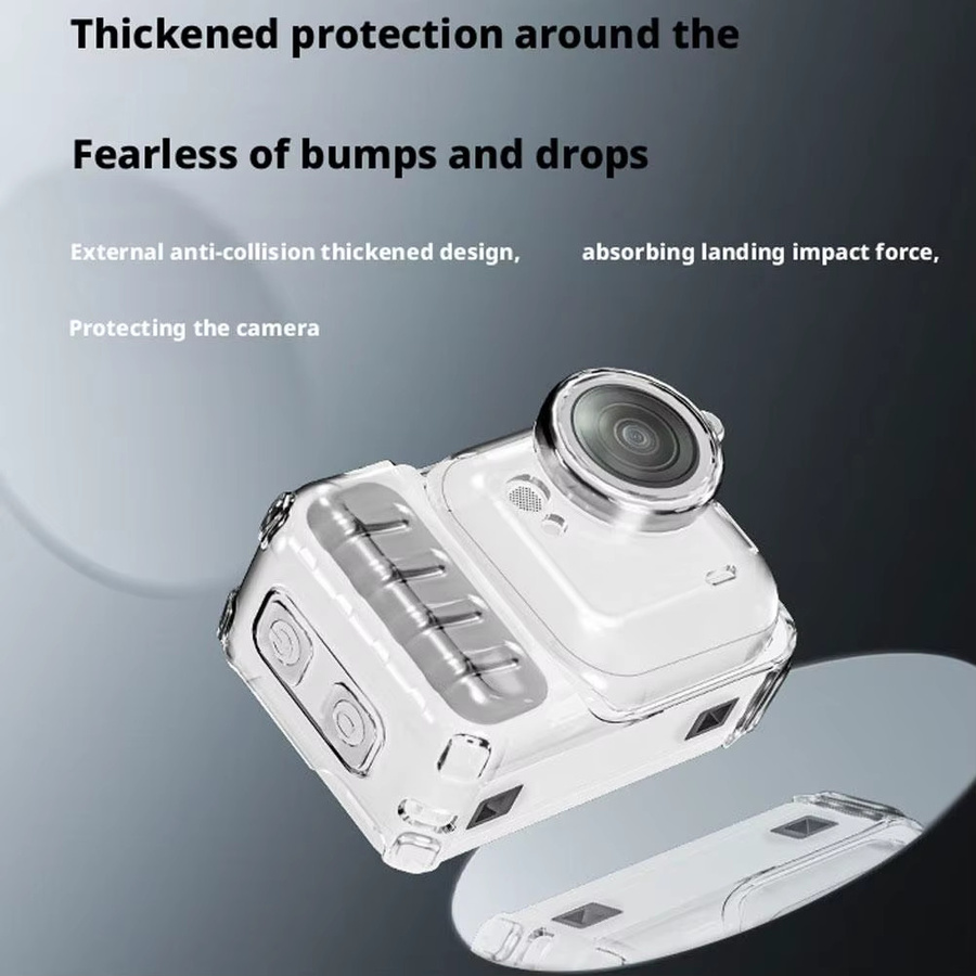 Transparente TPU-Schutzhülle für deine Insta360 Go Ultra Action Camera, stoßfest und kratzfest mit hartem Objektivdeckel - Bild 3