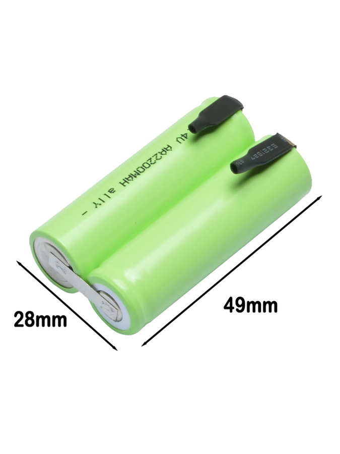 Wahl Professional Akku für Rasierer Animal Arco, Arco SE, 8786, 1854-7988, 1854, 1855, 0114-300 WXH878SL, 2,4 V 2200 mAh, Grün - Bild 3