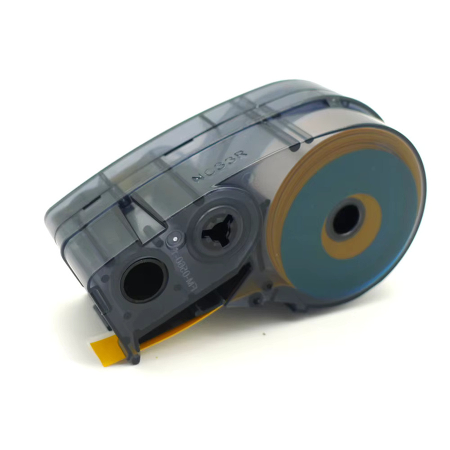 Brady Selbstlaminierendes Vinyl Etikettenband für BMP21 PLUS Handheld-Etikettendrucker, Schwarz auf Weiß und Gelb, M21-375-595 - Bild 2