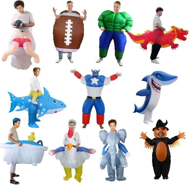 Hangchen Family Tierkostüme, Aufblasbares Halloween-Kostümset, Set - Bild 1