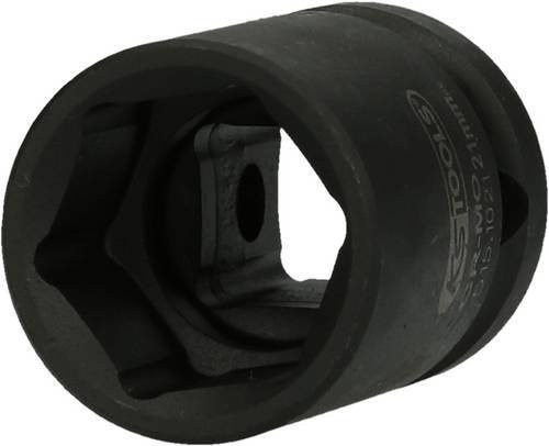 KS Tools 1/2 Zoll Sechskant-Kraft-Stecknuss kurz 21mm aus Chrom-Molybdän in Schwarz - Bild 1