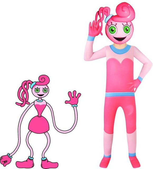 DuneHolt Poppy Playtime Mommy Cosplay Kostüm, pink - Bild 1