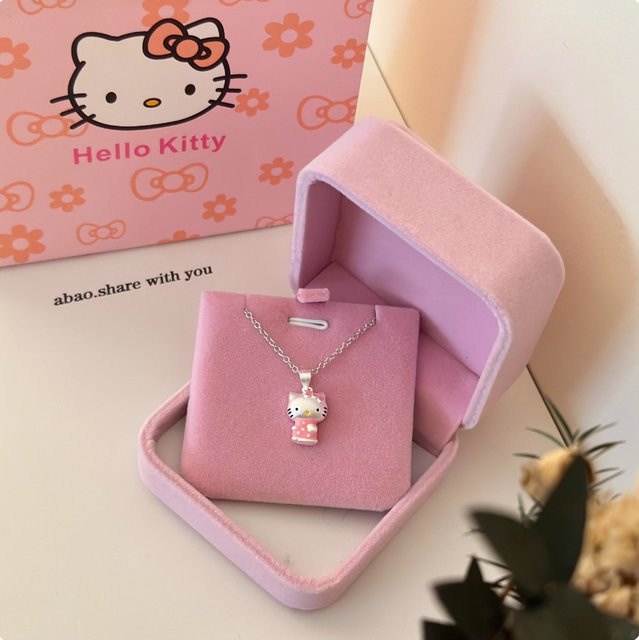 Keeppley Silberkette, Hello Kitty Anhänger, Silber, Damen - Bild 1