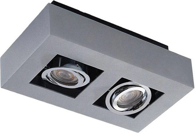 Arcchio Strahler Vince 9620074 Moderne 2-flammige Deckenleuchte aus Aluminium in Alu-grau mit GU10 Fassung - Bild 1