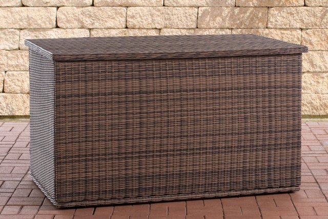 TPFGarden Auflagenbox Comfy 5mm in Braun-Meliert aus Rattan und Metall - Bild 1