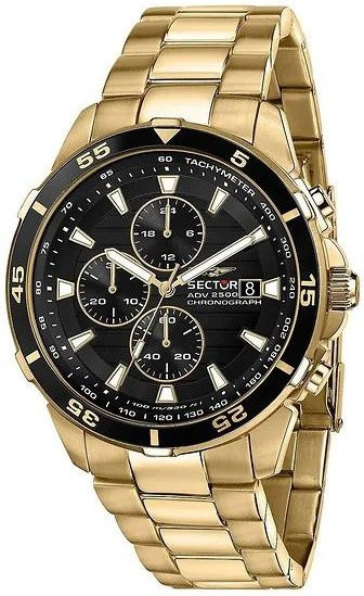 Sector Chronograph, Edelstahl, Gold, Quarz, 43 mm, Herren - Bild 1