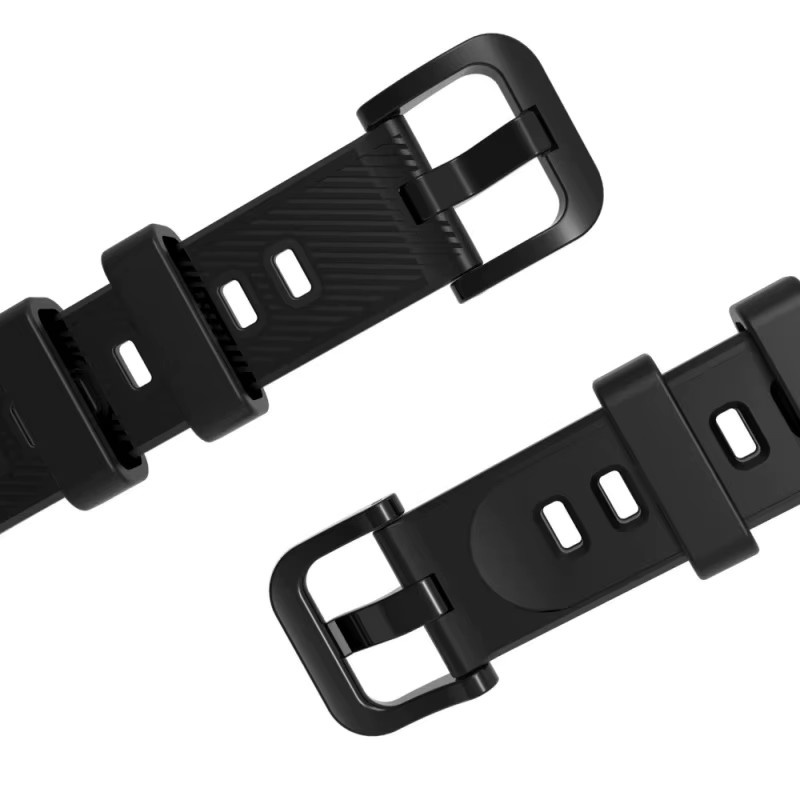 Jansin Silikonhülle und Ersatzarmband für Huawei Band 11 Pro Smartwatch, sportlich und atmungsaktiv, Weiß, Unisex - Bild 2