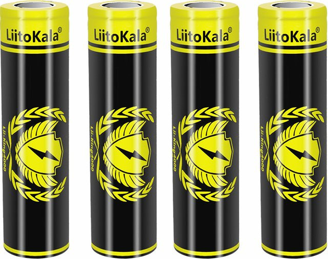 4 Stück LiitoKala Akku 3,7 V 18650/21700 Batterie KING4000 KING6000 LT28A LT33A LT55A - Bild 1