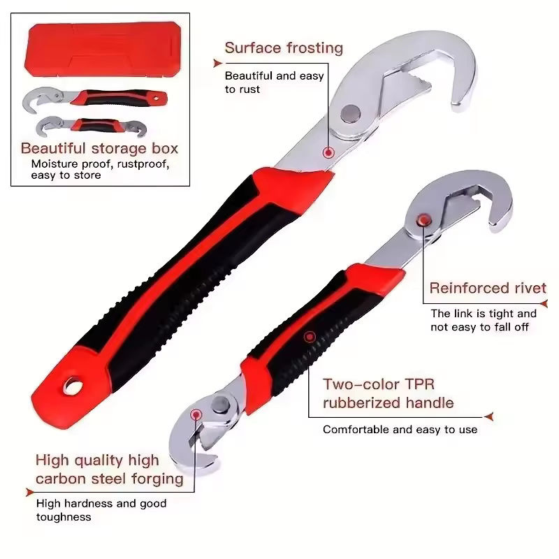 Hi-Spec Universeller verstellbarer Schraubenschlüssel und Torx-Rohrzange als Ratschenschlüssel Set - Bild 5