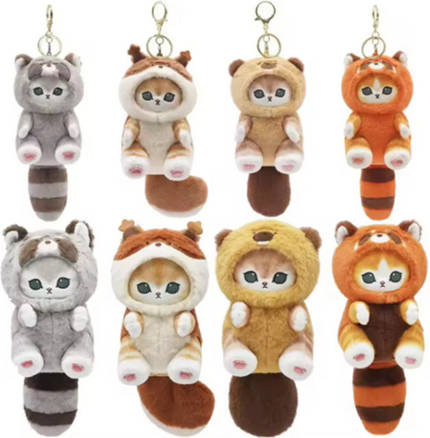 Mofusand Long Tailed Animals Series, Plüschpuppe, Hai-Katze, Plüschtier - Bild 1