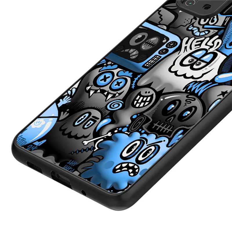 Samsung Handyhülle mit Graffiti-Design in Schwarz für verschiedene Galaxy Modelle - Bild 4