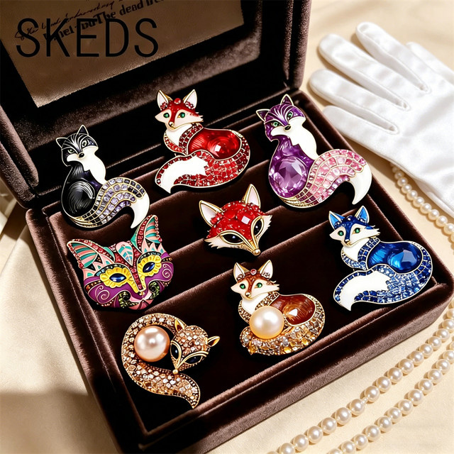 SKEDS Broschen Fuchs-Design, Damen - Bild 1