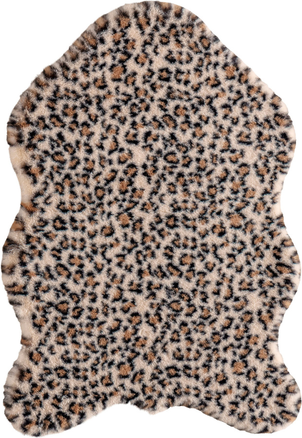 Heine Home Teppich Fellimitat mit Leo-Dessin in Beige, Braun und Multicolour, 100% Polyester, für Fußbodenheizung geeignet - Bild 2