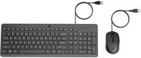 HP 150 Tastatur und Maus Set, kabelgebunden, Membrane, QWERTZ Deutsch, Schwarz - Bild 2