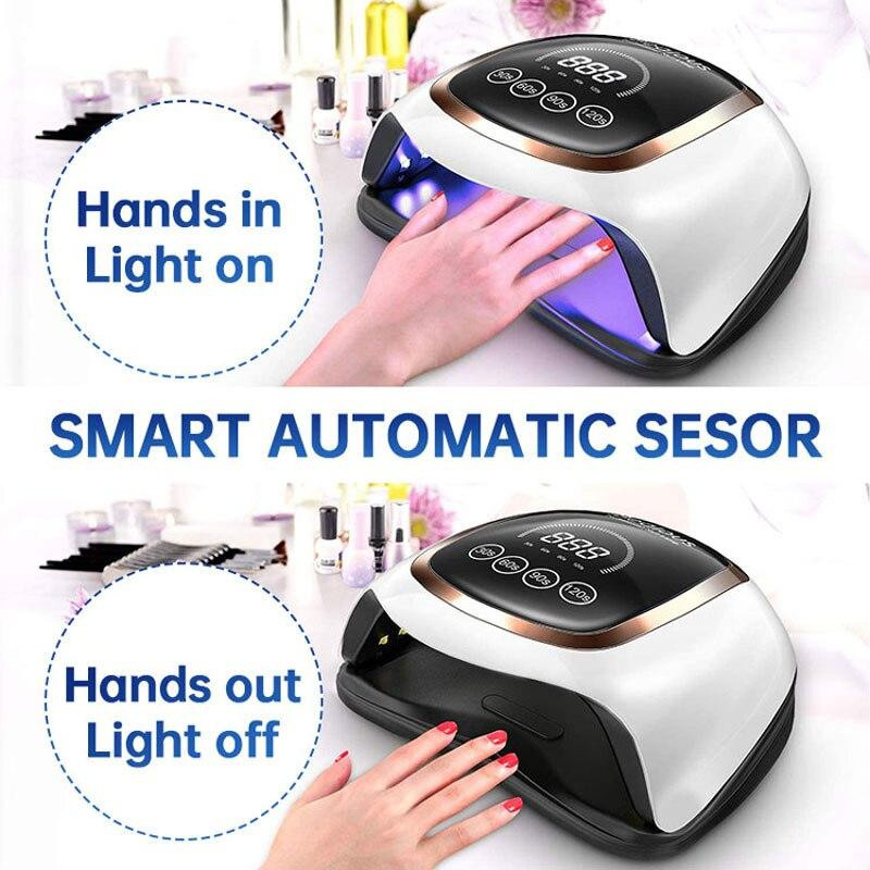 PRISMA UV-LED-Nagellampentrockner, 300W, mit LCD-Display, Unisex - Bild 2