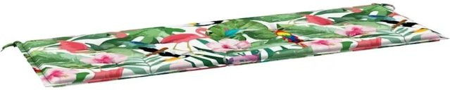 vidaXL Gartenbank-Auflage aus Oxford-Gewebe in Rosa-grün Mehrfarbig B/T/H: 150 x 50 x 4 cm - Bild 1
