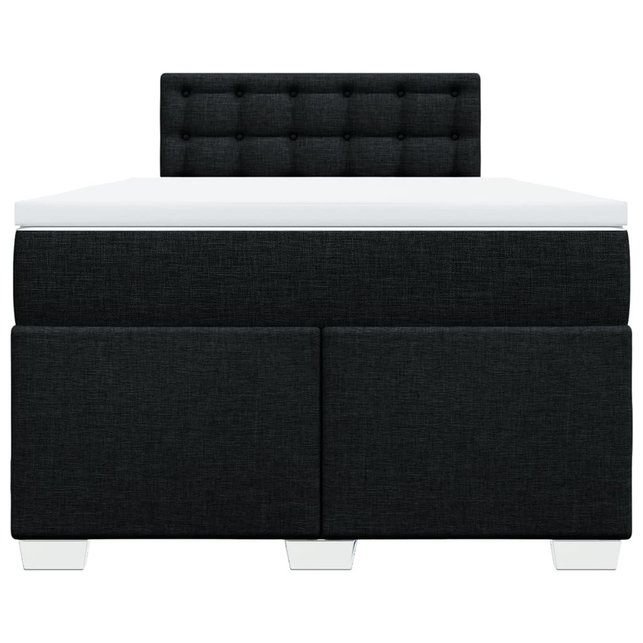 vidaXL Boxspringbett mit Matratze Hybrid-System in Schwarz, B/T/H: 120 x 200 x 100,5 cm - Bild 3
