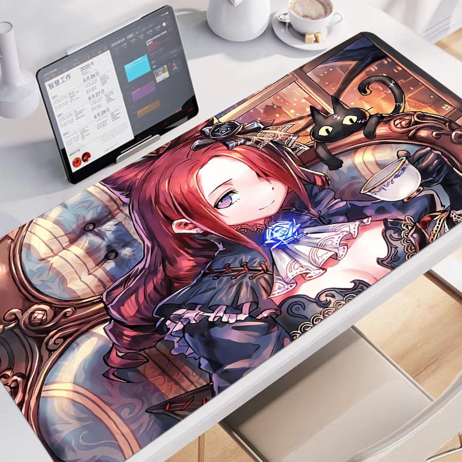Shadowverse rutschfestes und verdicktes Lockedge-Mauspad in Multicolour als übergroße Gaming-Tastaturmatte und Notebook-Tischmatte - Bild 3
