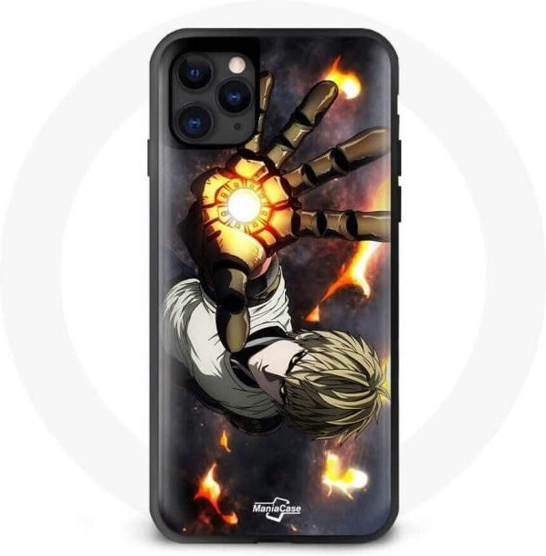 Handyhülle Maniacase für iPhone 12 Mini mit One Punch Man Design in Schwarz und Multicolour - Bild 1