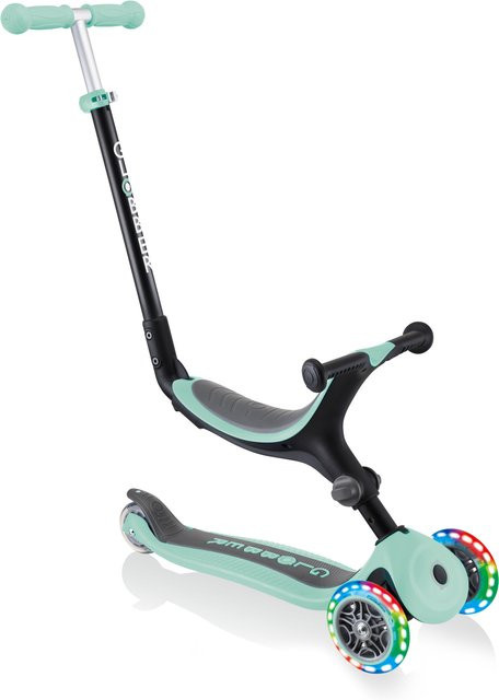 Globber Go-Up Foldable Lights 3 in 1 Dreirad Mint mit LED-Rollen - Bild 1
