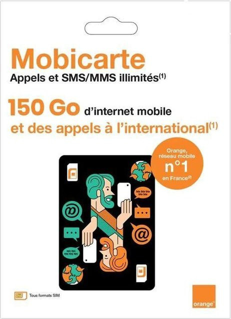 Orange Prepaid-SIM-Karte mit 150 GB Internet, unbegrenzten Anrufen sowie unbegrenzten SMS und MMS ohne Vertragslaufzeit - Bild 1