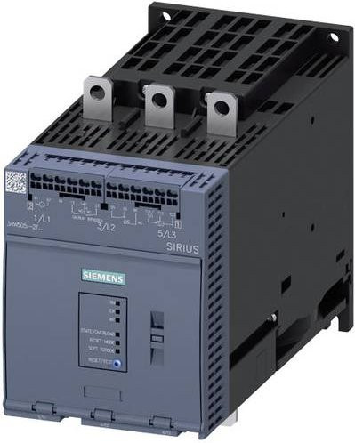 Siemens Sanftstarter 3RW5055-2TB14 in Grau, Motorleistung 75kW bei 400V und 37kW bei 230V, Nennstrom 143A - Bild 1