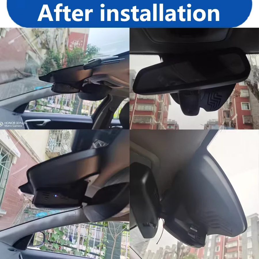 ZhuCamX 4K UHD Dash Cam mit Wifi für Volvo S60 V60 S80 V70 XC70 2008 bis 2018, Schwarz - Bild 2