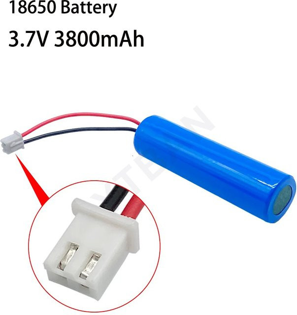 YTBNA Lithium-Ionen-Batterie 18650 mit 3800 mAh und PCB-Schutz, 3,7 V, Blau - Bild 1
