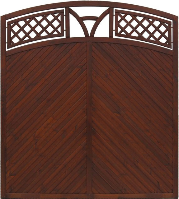 Sichtschutzzaun Toulon von Andrewex aus Leimholz in Braun, Höhe: 180 cm, Breite: 180 cm - Bild 1