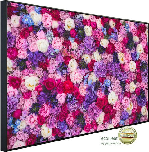 papermoon EcoHeat Infrarotheizung Blumen Matt-Effekt bunt mit App-Steuerung und WLAN - Bild 1