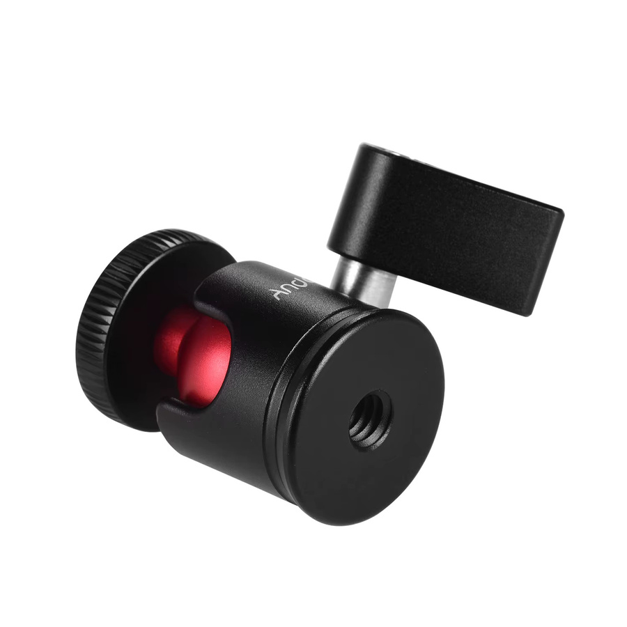 Andoer Mini-Stativ-Kugelkopf mit 360-Grad-Drehung für DSLR-Kameras in Schwarz - Bild 2